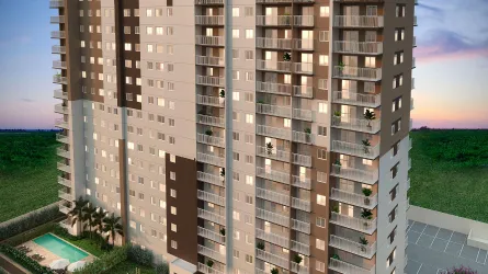 Fachada (Perspectiva ilustrada preliminar, sujeita a alteração)